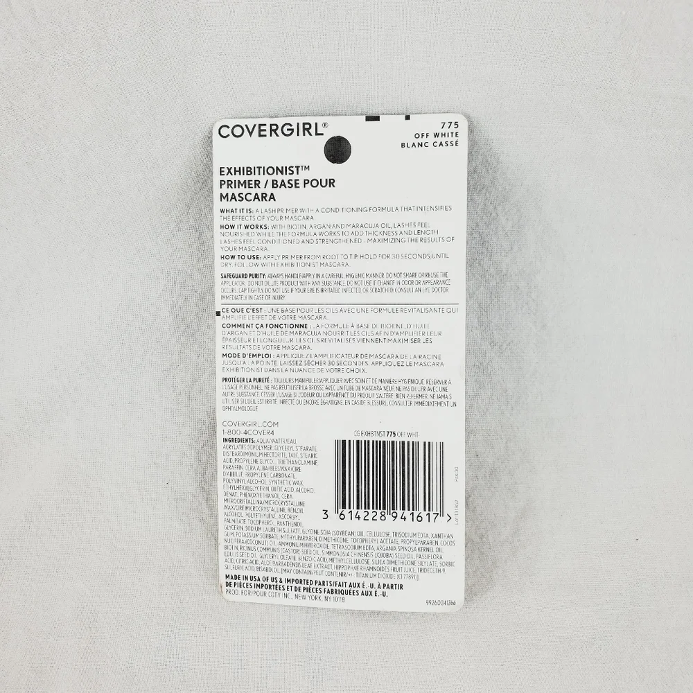Covergirl exhibitionist primer mascara